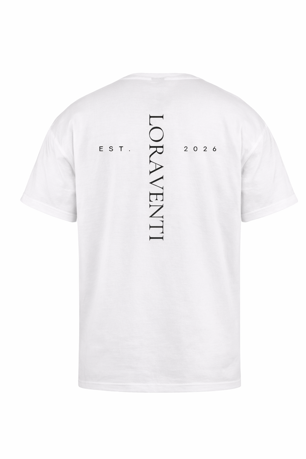 LORAVENTI Essential Tee Oversized white – Jetzt vorbestellen