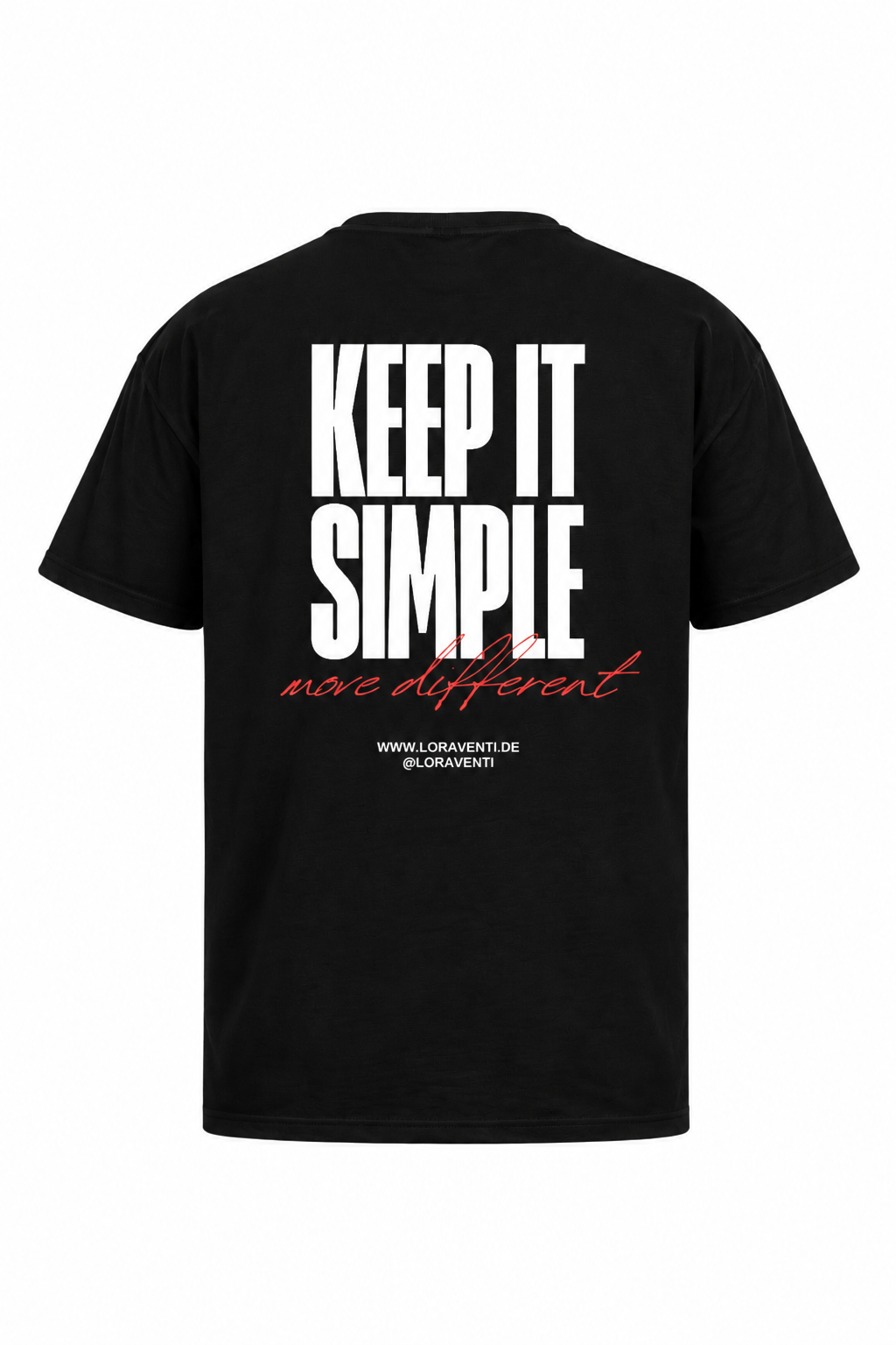 LORAVENTI “Keep It Simple” Tee Oversized black – Jetzt vorbestellen