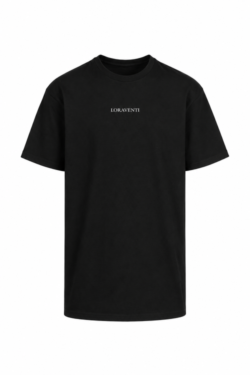 LORAVENTI Monogram Tee Oversized black – Jetzt vorbestellen