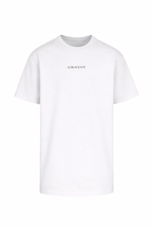LORAVENTI Monogram Tee Oversized white – Jetzt vorbestellen