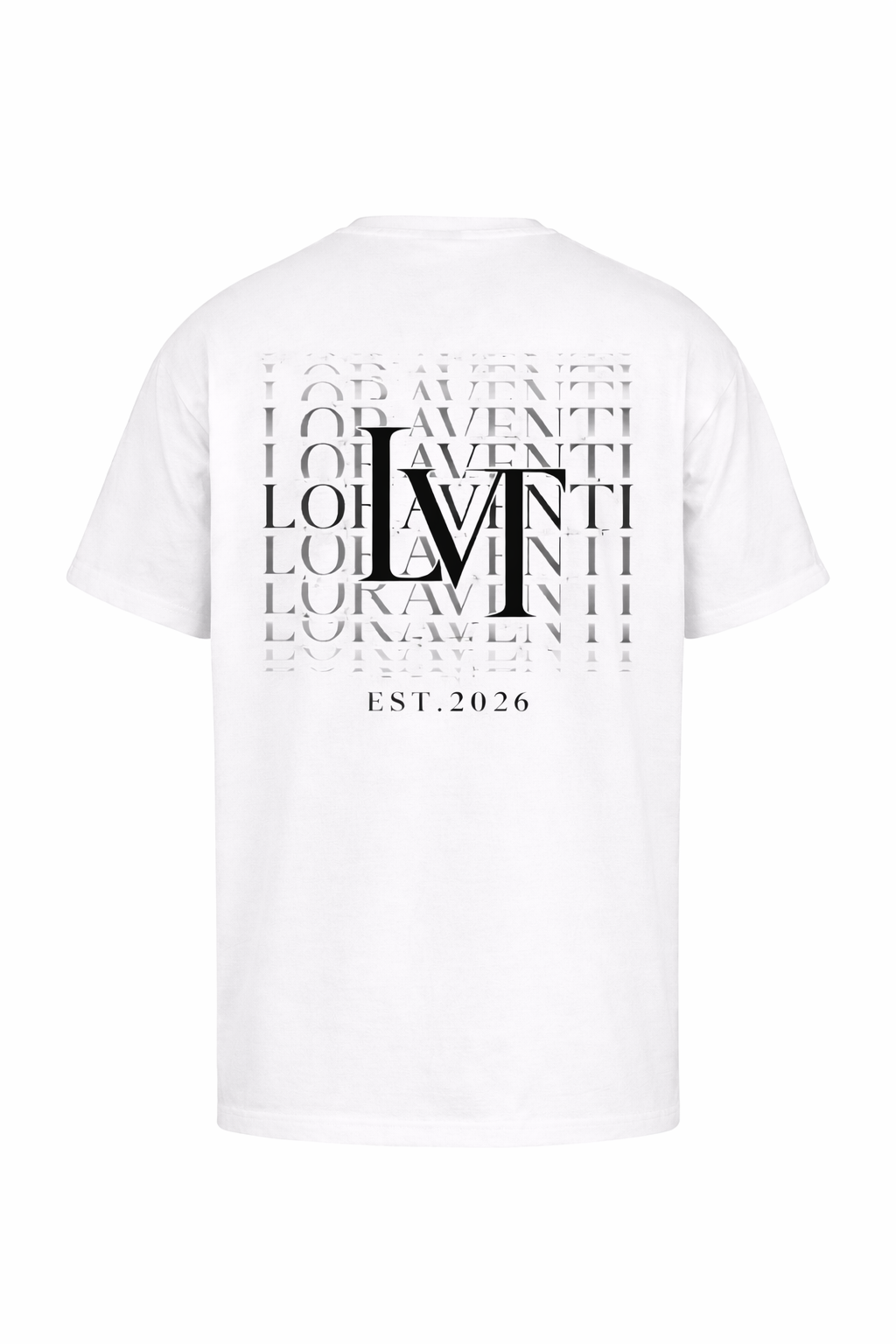 LORAVENTI Monogram Tee Oversized white – Jetzt vorbestellen